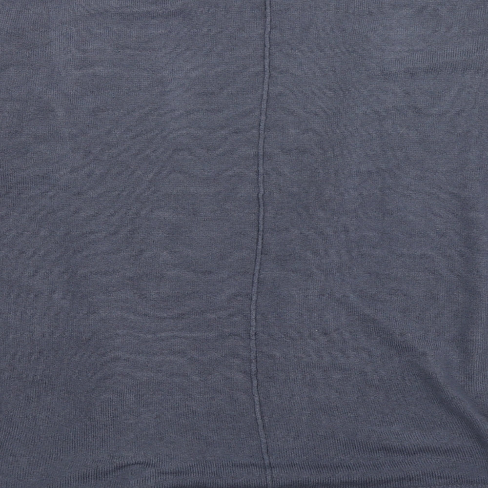 university club Womens Blue V-Neck  Acrylic Cardigan Jumper Size S
