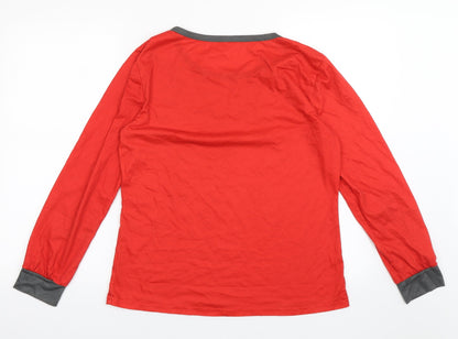 Preworn Womens Red  Polyester Pullover Sweatshirt Size M  Pullover - christmas