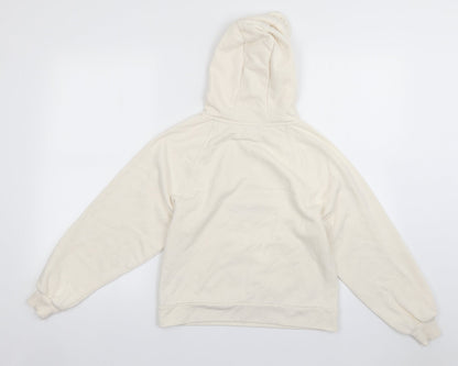 George Girls White  Cotton Pullover Hoodie Size 11-12 Years  Pullover - tennis league