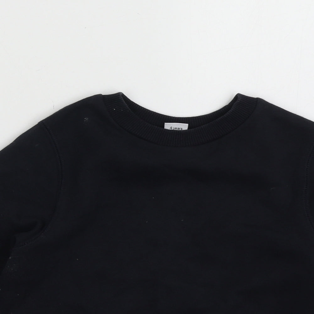 sainsburys Boys Blue  Cotton Pullover Sweatshirt Size 4 Years  Pullover - school wear