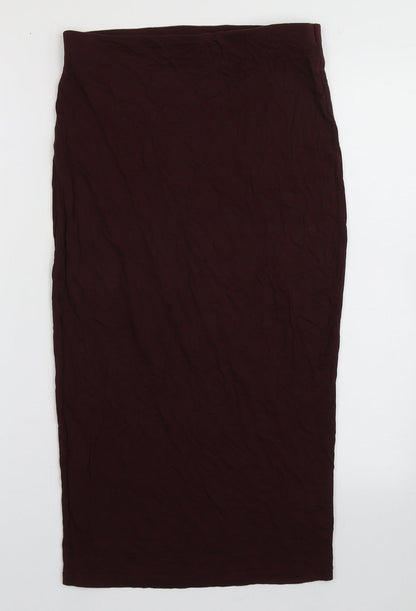 Dorothy Perkins Womens Purple  Viscose A-Line Skirt Size 8