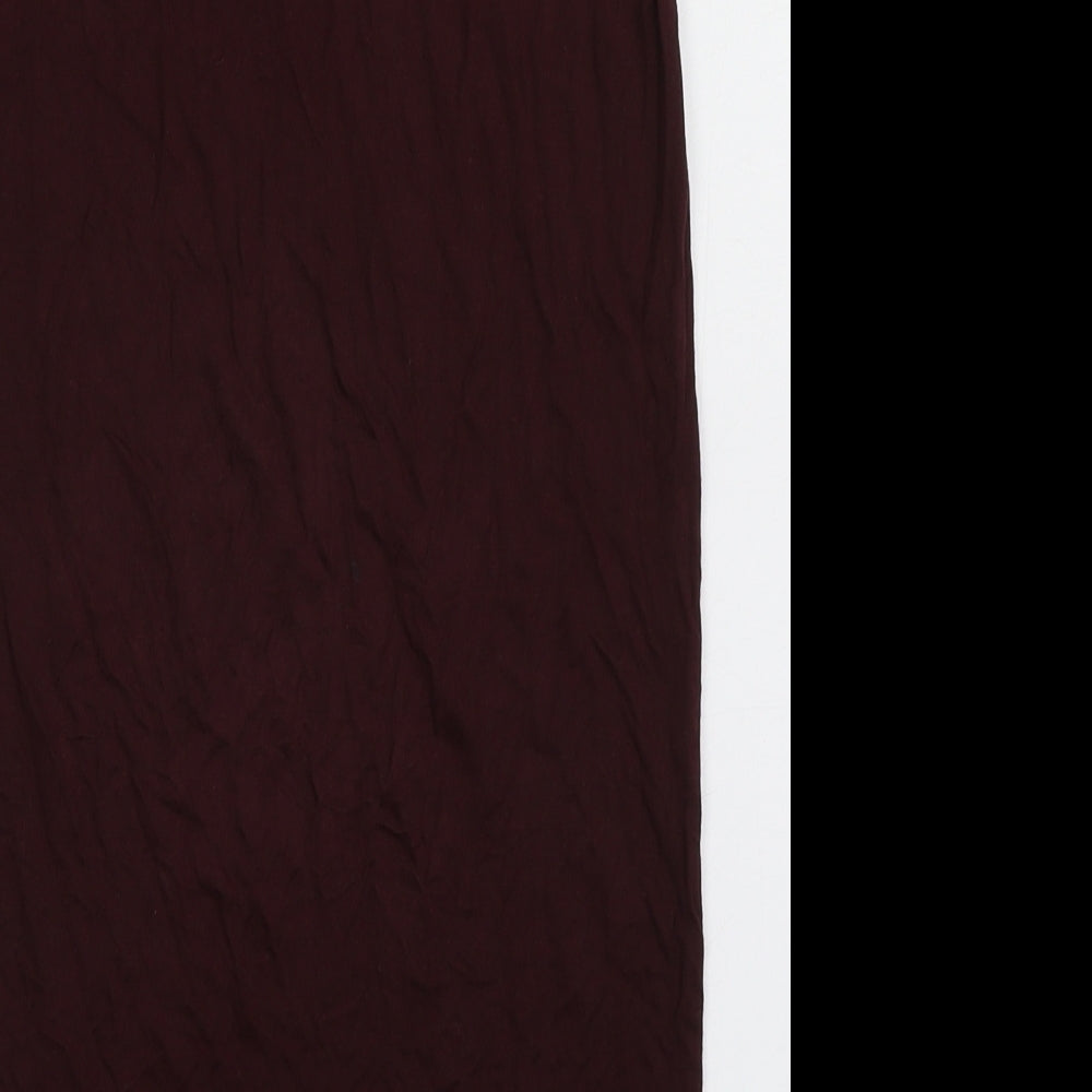 Dorothy Perkins Womens Purple  Viscose A-Line Skirt Size 8