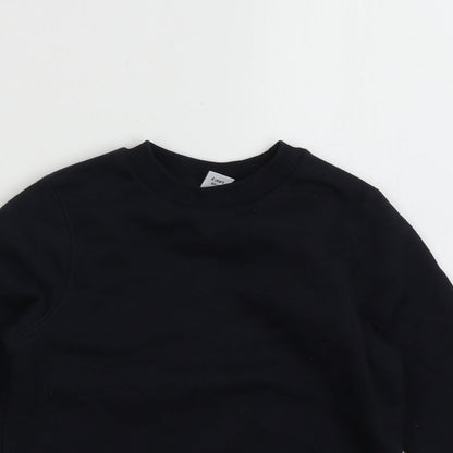 sainsburys Boys Blue  Cotton Pullover Sweatshirt Size 4 Years  Pullover - school wear