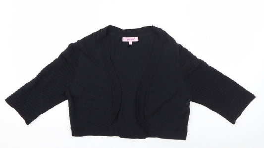 Per Una Womens Blue V-Neck  Viscose Cardigan Jumper Size 10