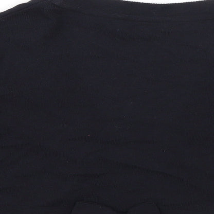 Per Una Womens Blue V-Neck  Viscose Cardigan Jumper Size 10