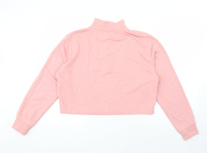Pimkie Womens Pink  Cotton Pullover Sweatshirt Size M  Pullover