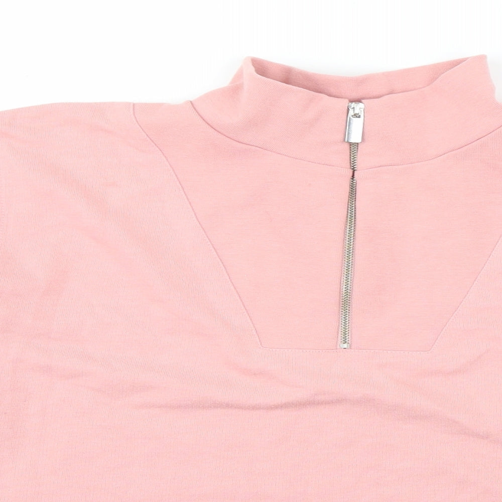 Pimkie Womens Pink  Cotton Pullover Sweatshirt Size M  Pullover