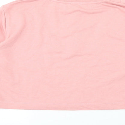 Pimkie Womens Pink  Cotton Pullover Sweatshirt Size M  Pullover