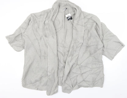 Womens UK Size 8 PEP & CO Grey Cardigan Jumper