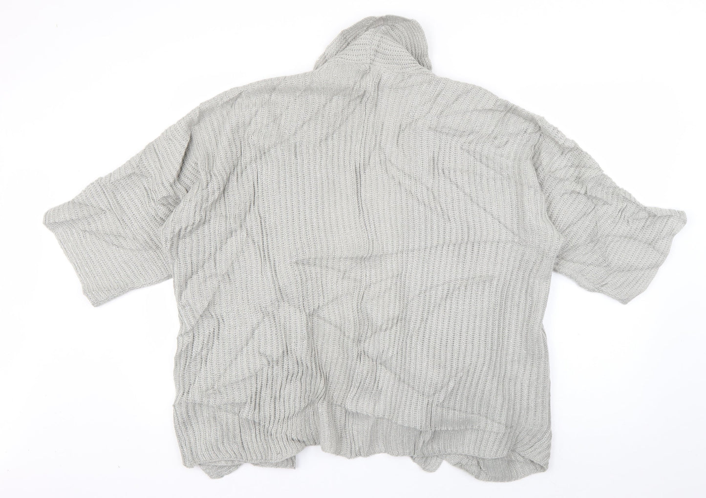 Womens UK Size 8 PEP & CO Grey Cardigan Jumper