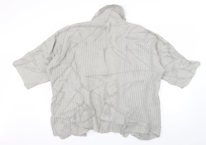 Womens UK Size 8 PEP & CO Grey Cardigan Jumper