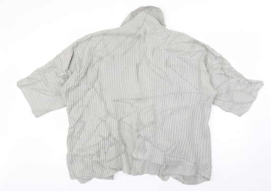 Womens UK Size 8 PEP & CO Grey Cardigan Jumper
