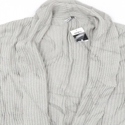 Womens UK Size 8 PEP & CO Grey Cardigan Jumper