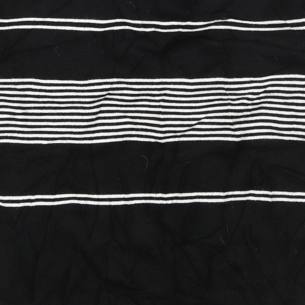 Primark Womens Black Round Neck  Acrylic Pullover Jumper Size S