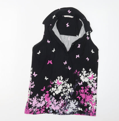 Womens UK Size 10 TU Black Basic Blouse