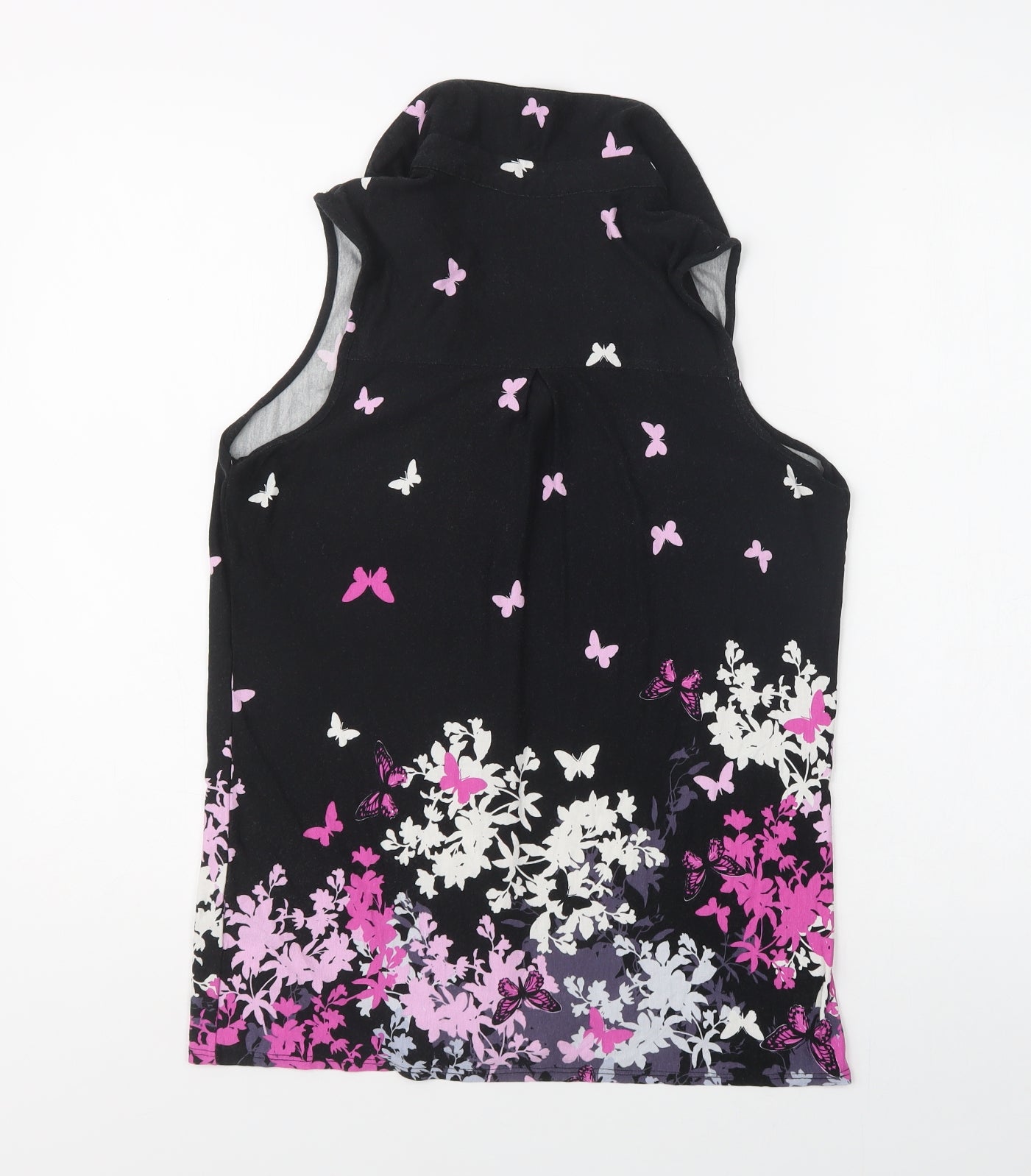 Womens UK Size 10 TU Black Basic Blouse