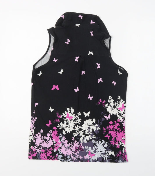 Womens UK Size 10 TU Black Basic Blouse