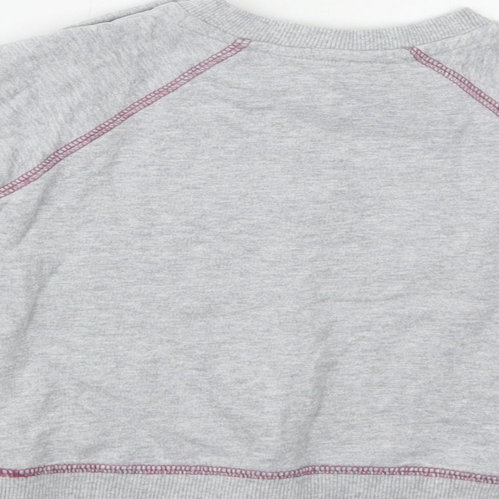 M & Co Baby Grey  Cotton Pullover Blouse Size 12-18 Months Crew Neck  - Dinosaurs