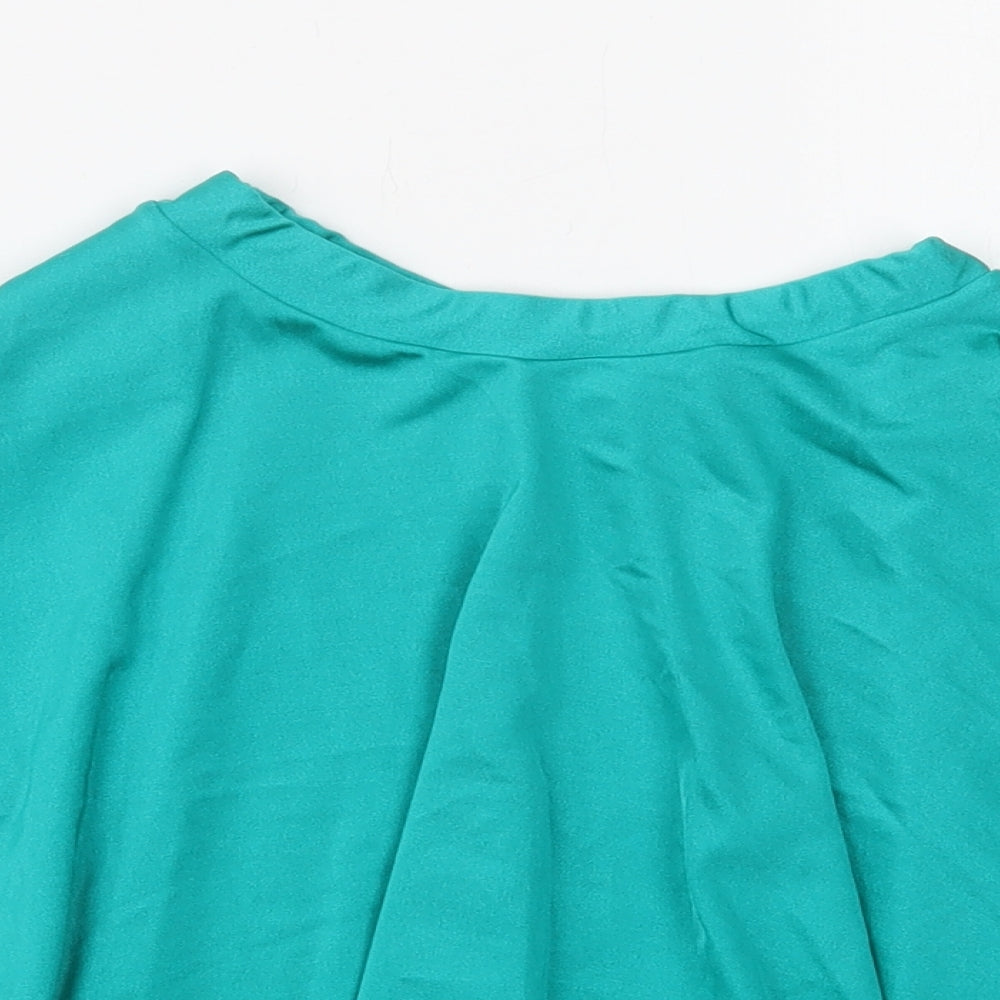 Harlequin Dancewear Girls Green  Nylon Skater Skirt Size 5-6 Years  Regular