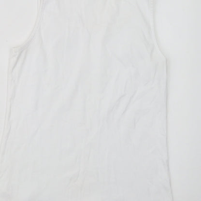 Womens UK Size 14 Love Tees White Basic Tank