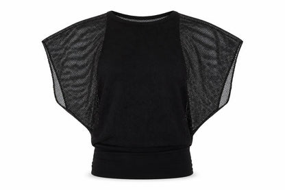 Oui Womens Black  Viscose Basic Blouse Size S Crew Neck