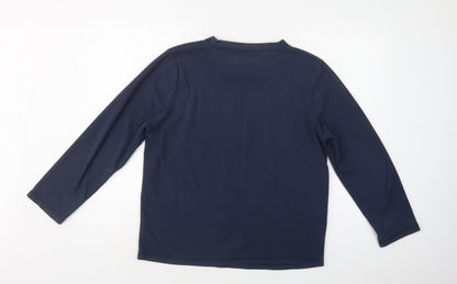 Primark Womens Blue  Polyester Top Lounge Set Size S   - Rudolph Christmas