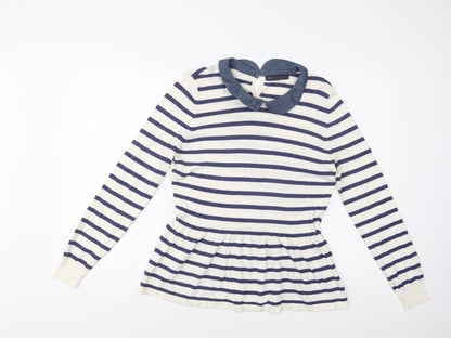 Womens UK Size 16 M&S White Pullover Jumper