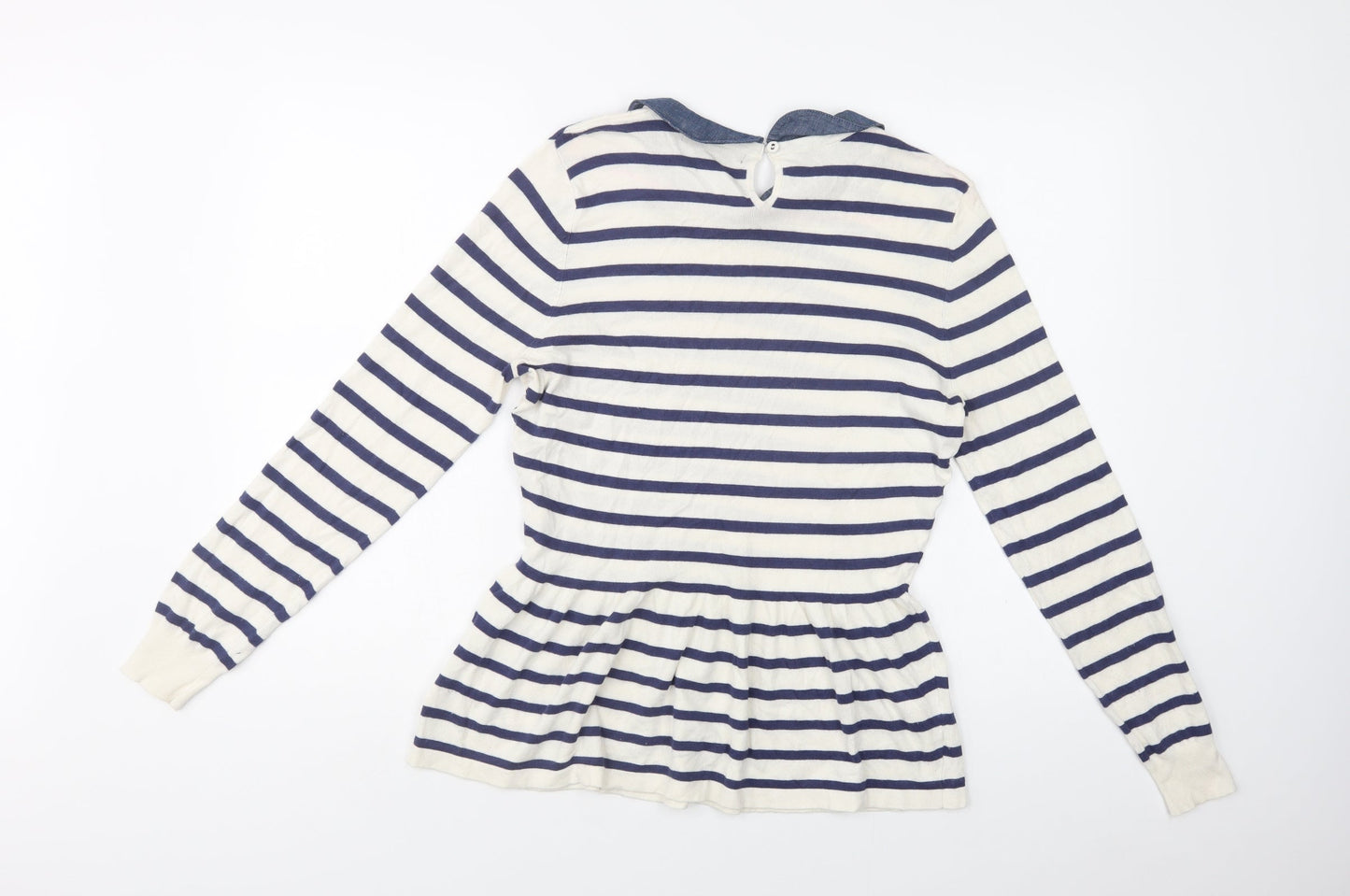 Womens UK Size 16 M&S White Pullover Jumper