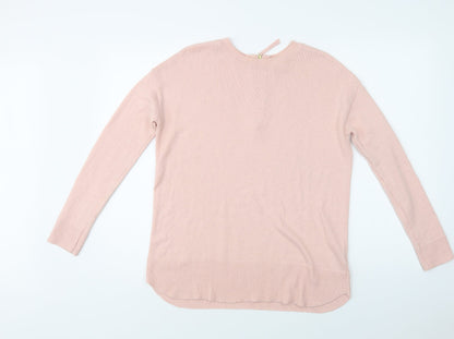 Womens UK Size S H&M Pink Pullover Jumper