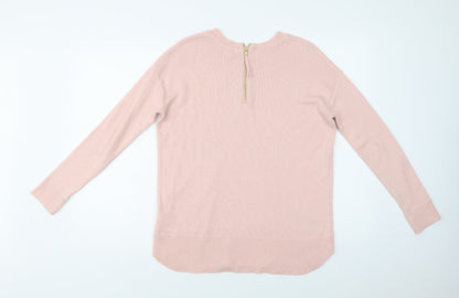 Womens UK Size S H&M Pink Pullover Jumper