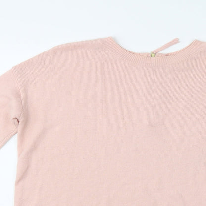 Womens UK Size S H&M Pink Pullover Jumper