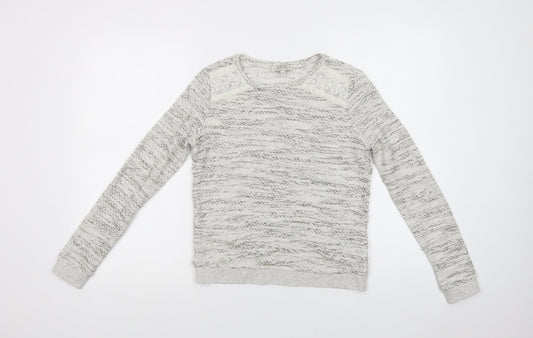 Womens UK Size 10 Papaya Grey Pullover Jumper