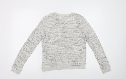 Womens UK Size 10 Papaya Grey Pullover Jumper