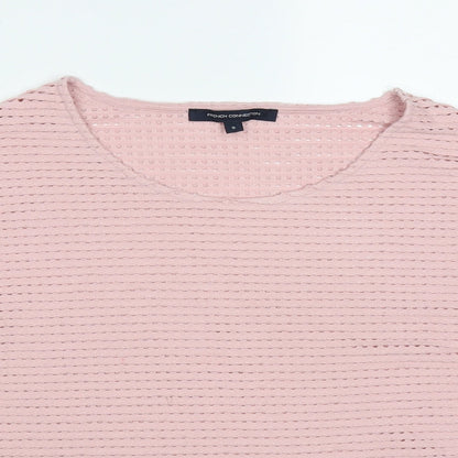 French Connection Womens Pink Round Neck  Polyester Pullover Jumper Size S