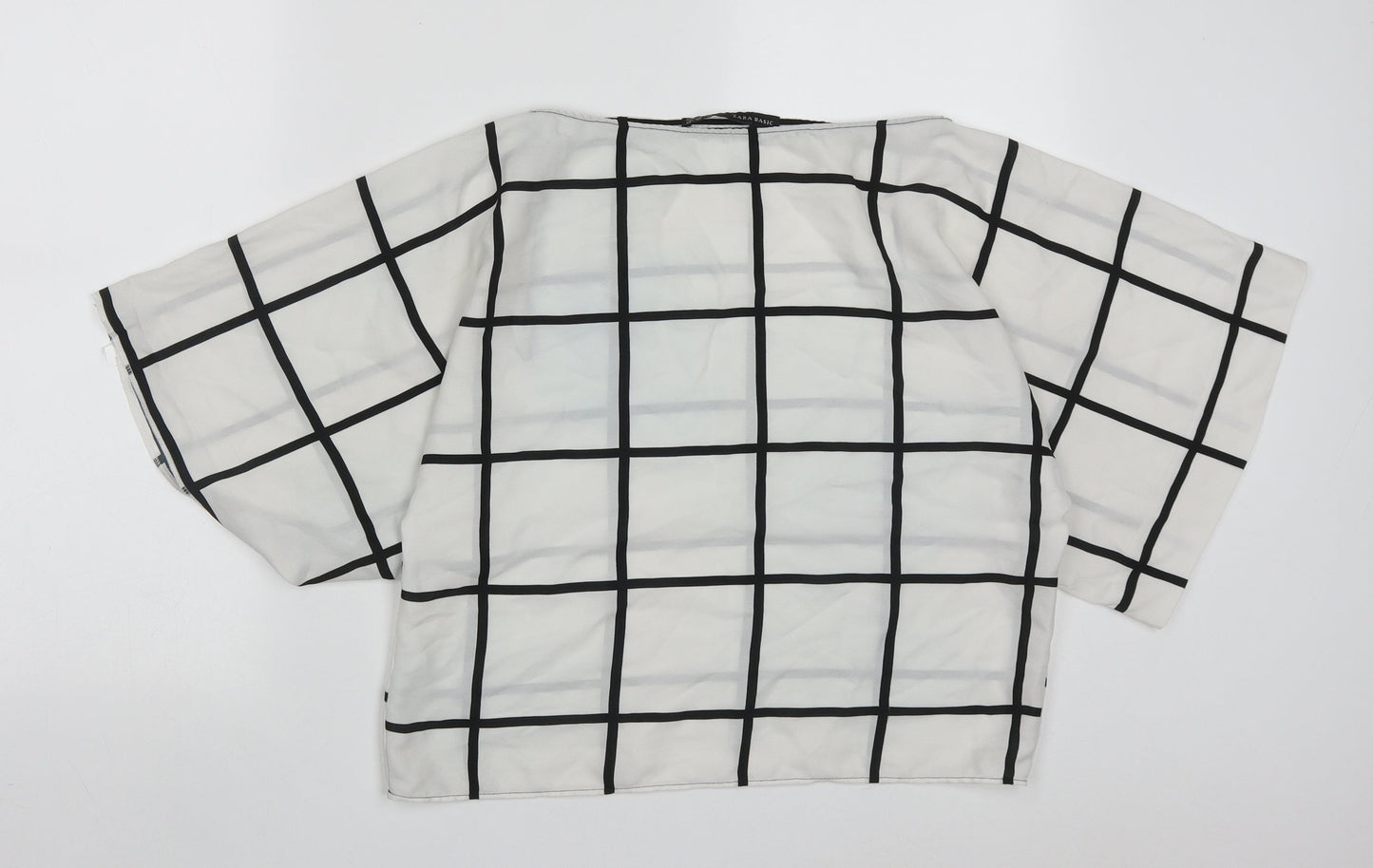Womens UK Size XS Zara White Basic Blouse