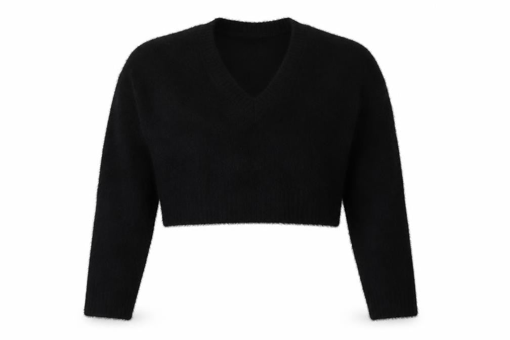 Womens UK Size S SheIn Black Pullover Jumper