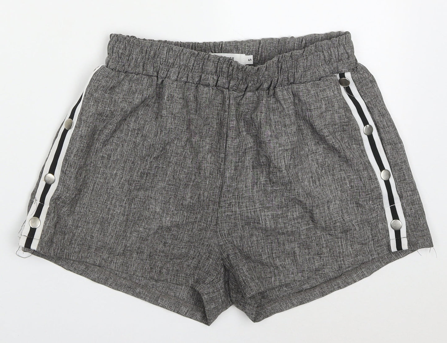 Runway Paris Womens Grey  Polyester Bermuda Shorts Size S L3 in Regular