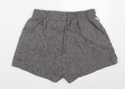 Runway Paris Womens Grey  Polyester Bermuda Shorts Size S L3 in Regular