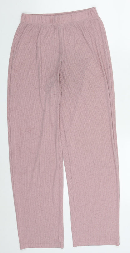 Womens UK Size M SheIn Regular Fit  Pink Trousers