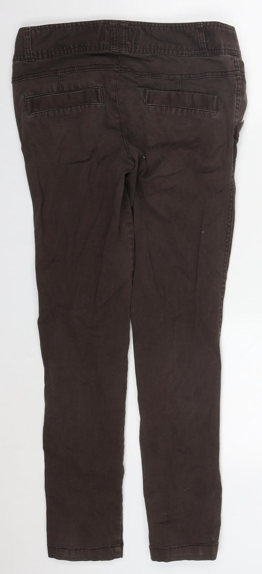Womens UK Size 10 Debenhams Regular Fit  Brown Trousers