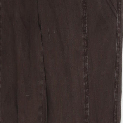 Womens UK Size 10 Debenhams Regular Fit  Brown Trousers