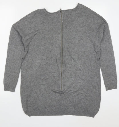 Womens UK Size S Atmosphere Grey Pullover Jumper
