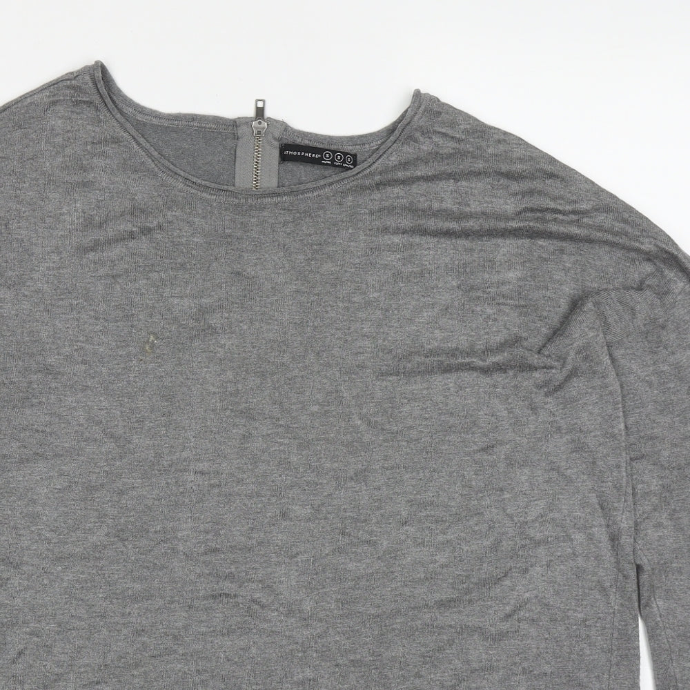 Womens UK Size S Atmosphere Grey Pullover Jumper