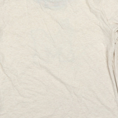 Primark Womens Beige Solid Polyester Top Pyjama Top Size 10   - Mickey Mouse