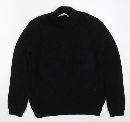 Womens UK Size 8 Red Herring Black Pullover Jumper