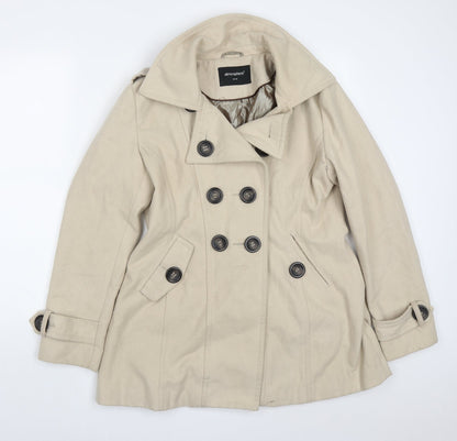 Womens UK Size 12 Atmosphere Beige Pea Coat
