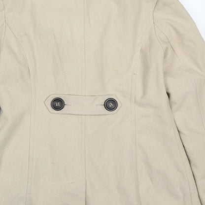 Womens UK Size 12 Atmosphere Beige Pea Coat