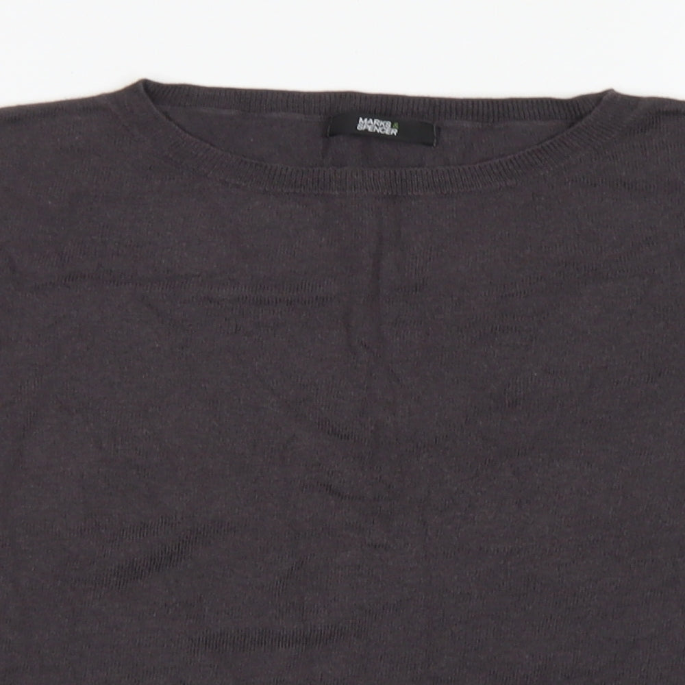 Womens UK Size 10 Marks & Spencer Grey Pullover Jumper