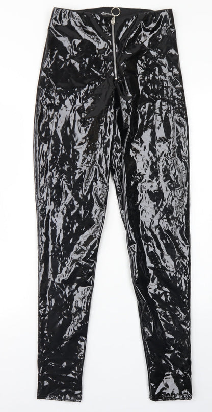 Womens UK Size 10 Stylewise Regular Fit  Black Trousers