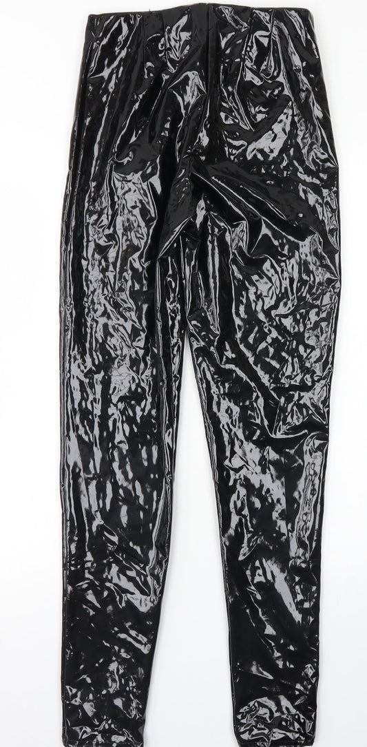 Womens UK Size 10 Stylewise Regular Fit  Black Trousers